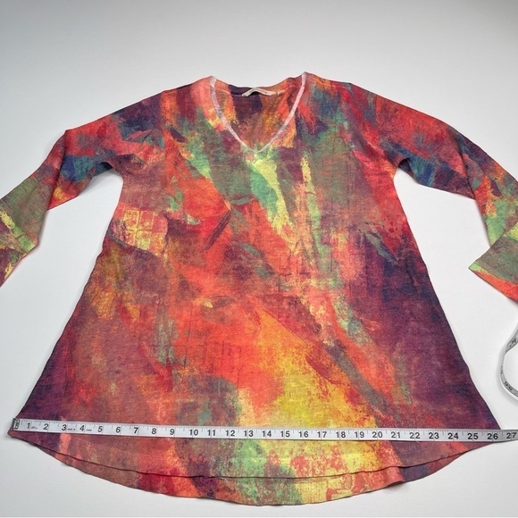 Soft Surroundings Sweater Tunic Top Thin Knit Art to Wear Office Career Resort - Picture 12 of 13